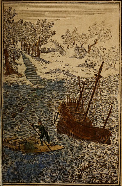Image from page 34 of "The life and most surprising adventures of Robinson Crusoe, of York, mariner, who lived eight and twenty years in an uninhabited island on the coast of America near the mouth of the great river Oroonoque" (1811)