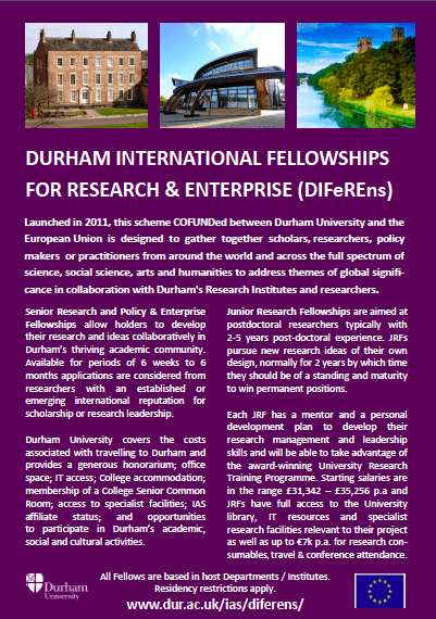 Durham University CoFUND flyer