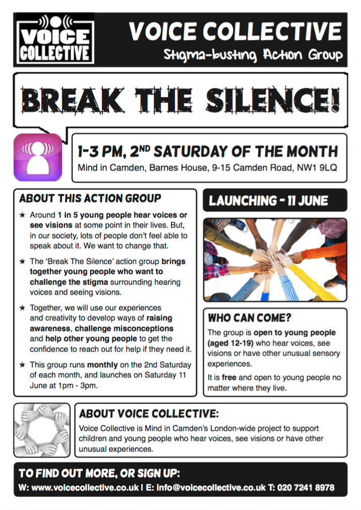 Break the Silence flyer