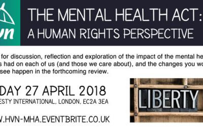 The Mental Health Act: A Human Rights Perspective (27 April)