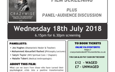 CRAZYWISE: a film by Kevin Tomlinson and Phil Borges (18 July, London)